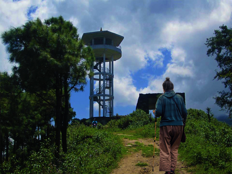 Hike to view Tower Kathmandu view point Mudkhu Bhanjyang day hikes